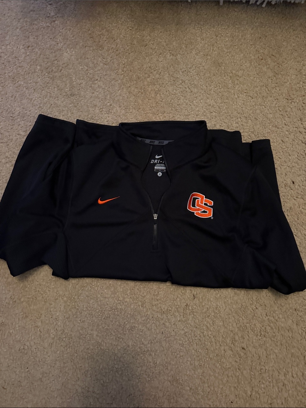 Oregon State Nike Black Men's Quarter-Zip